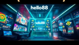 Exciting online gaming scene showcasing Hello88's vibrant digital betting interface.