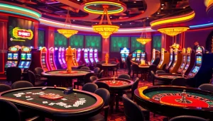 Experience thrilling gameplay at SHBET with vibrant casino tables and exciting gambling action.