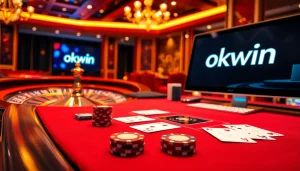 Experience thrilling games with okwin in a luxurious casino setting