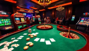 Experience the excitement of gaming at trang chủ king88 with dynamic poker tables and dazzling slot machines.