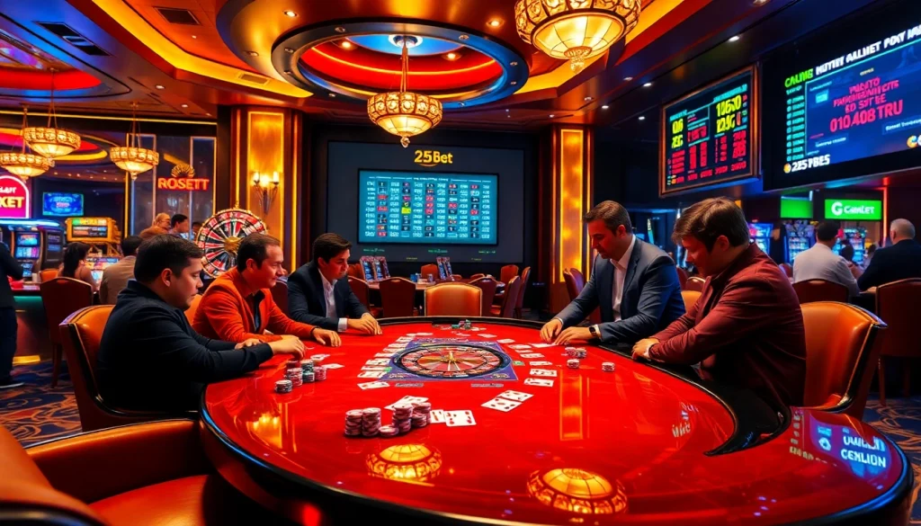 Intense poker action at 255BET highlighting luxury and excitement in gaming experience.