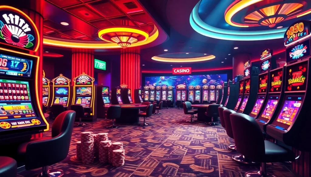 Experience the thrill of 789 BET with dazzling online casino visuals featuring poker chips, slots, and roulette.