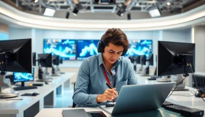 Capture the essence of journalism at https://www.thedailynewsonline.com with a dedicated professional in a bustling newsroom.