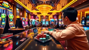 Engaging with sbobet login terbaru and vibrant casino elements during online betting.