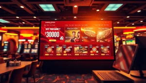 Mostbet aksiyalar təqdimatını əks etdirən rəngarəng onlayn interfeysi.