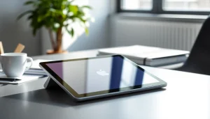 Consultar el Tablet Apple precio en un entorno moderno con un diseño atractivo.