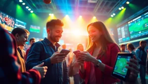 Cảnh cá cược thể thao trực tuyến đầy thú vị thể hiện sự tương tác của người dùng tại https://ax88bets.com/ với màu sắc sống động và giao diện hiện đại.