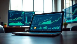 Apprendre à comprendre bitcoin à travers une interface numérique et des graphiques financiers.