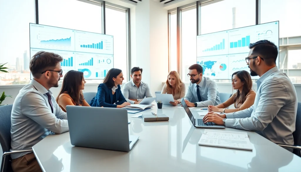 Find competitor customer list through business analysis, showcasing a team in an office.