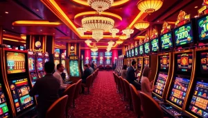 Putar dan menangkan di mesin slot deposit 1K dengan jackpot yang menarik dan suasana kasino yang hidup.