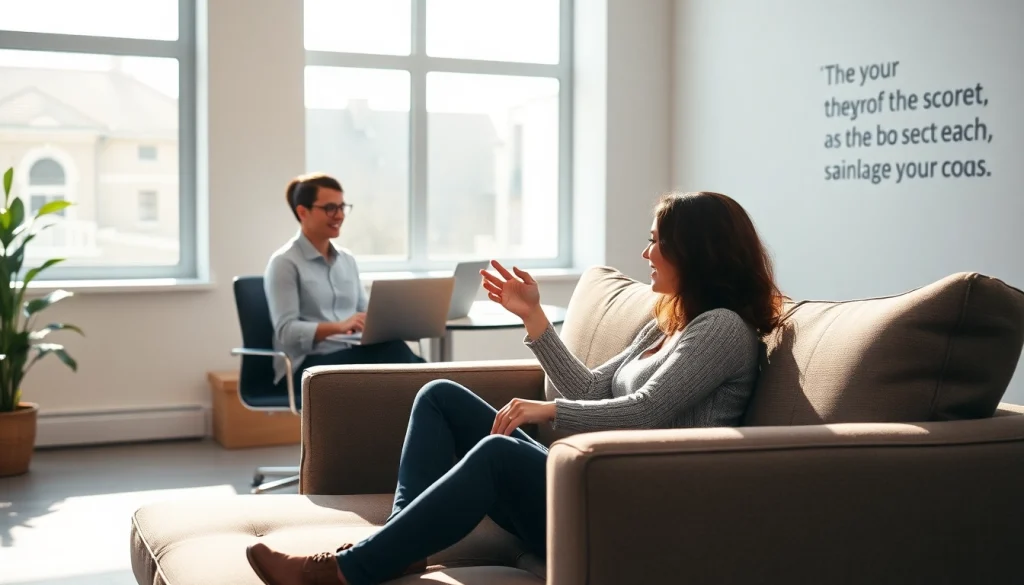 Engaging moment of a business coaching service session enhancing professional growth.