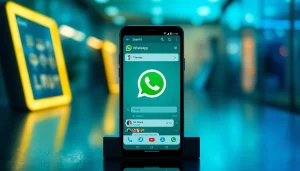 Discover GB WhatsApp features with innovative customization options displayed on a smartphone.