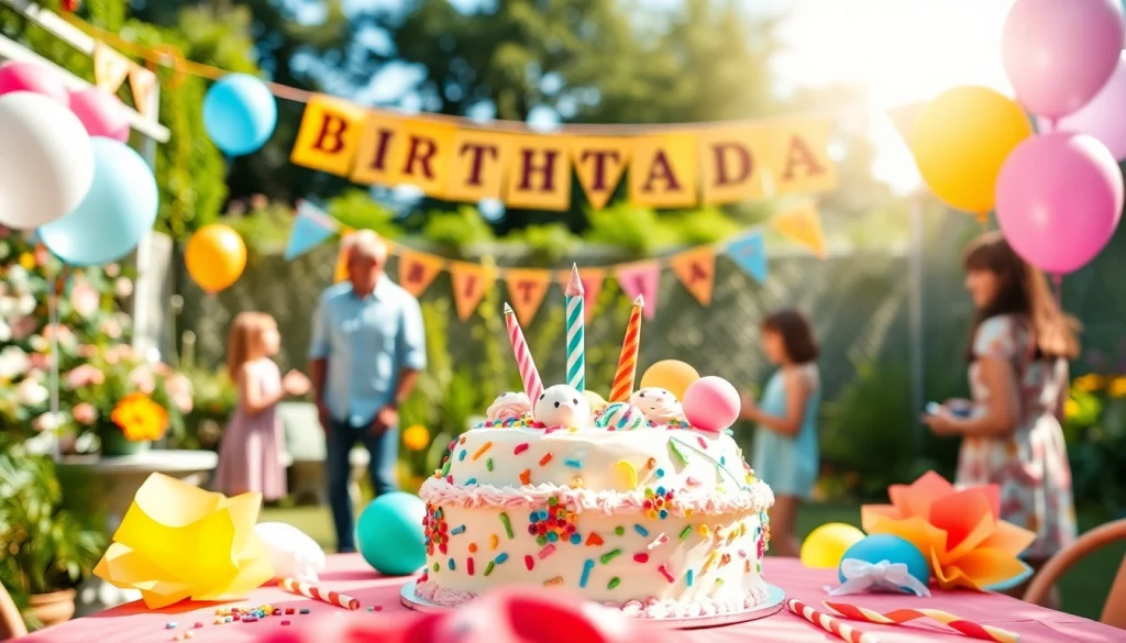 Celebrate a customizable birthday party with personalized decorations and joyful atmosphere.