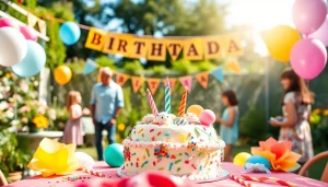 Celebrate a customizable birthday party with personalized decorations and joyful atmosphere.
