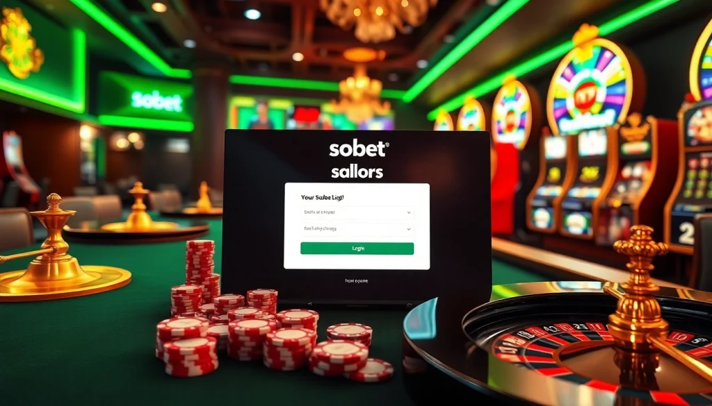 Experience thrilling sbobet login moments with vibrant casino elements and dynamic online betting.