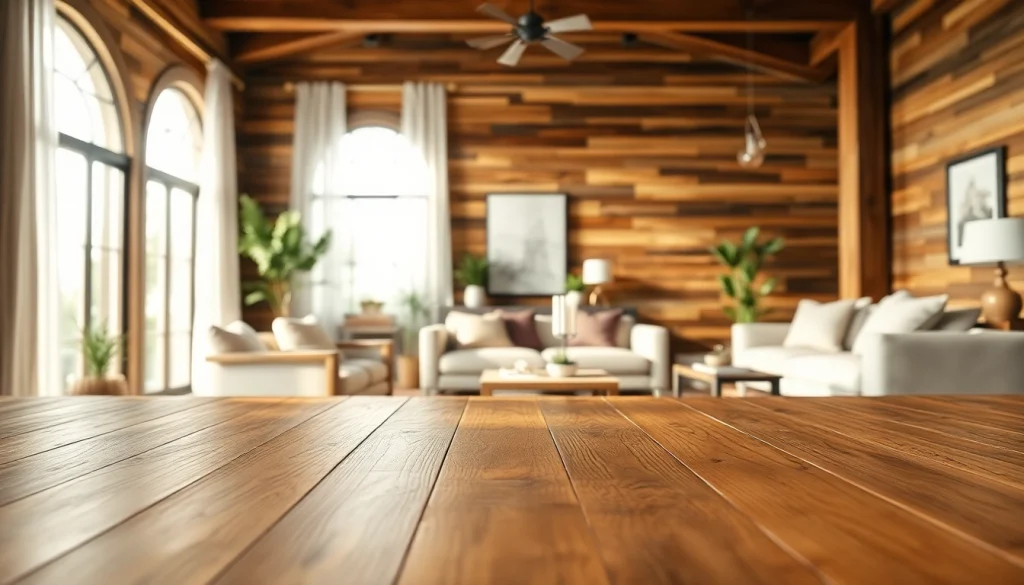 Enhance your space with hardwood wall planks showcasing natural grain and warmth.