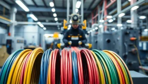 Wire Manufacturer producing high-quality wire on an advanced production line.