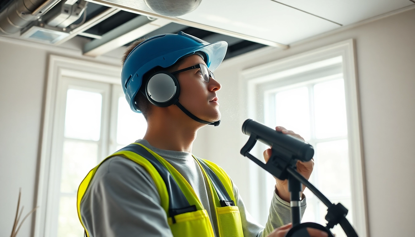 Air Duct Cleaning in Charlotte by a professional technician using advanced equipment in a bright residential setting.