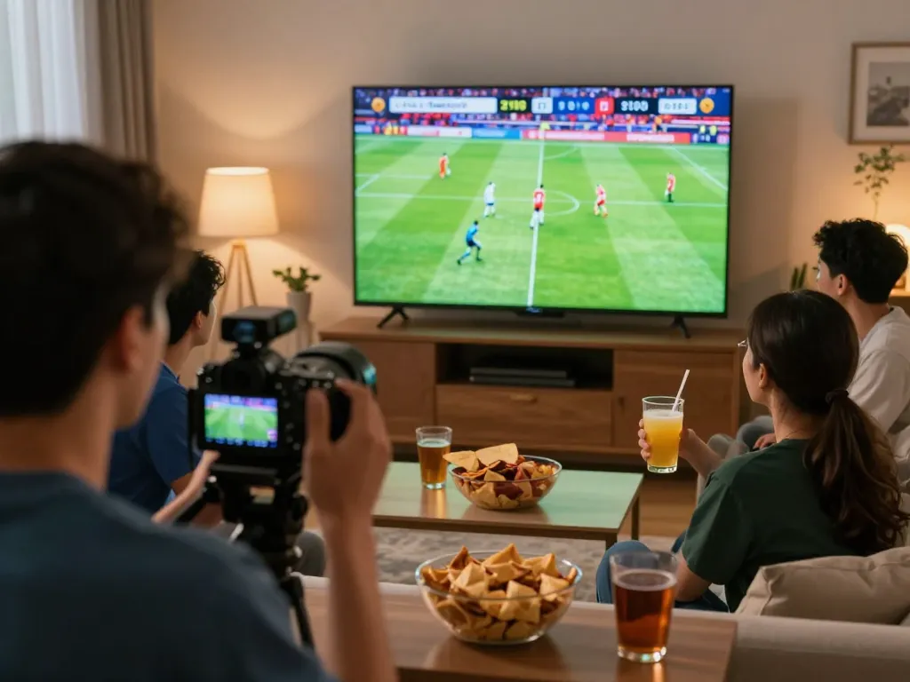 Experience the excitement of a live football stream Cakhiatv in a cozy social setting with friends and vibrant match visuals.