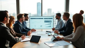 Team collaborating on Acquisition Planning strategies in a bright conference room.