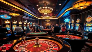 Experience exhilarating gameplay at ARESGACOR with players engaging in vibrant casino action.