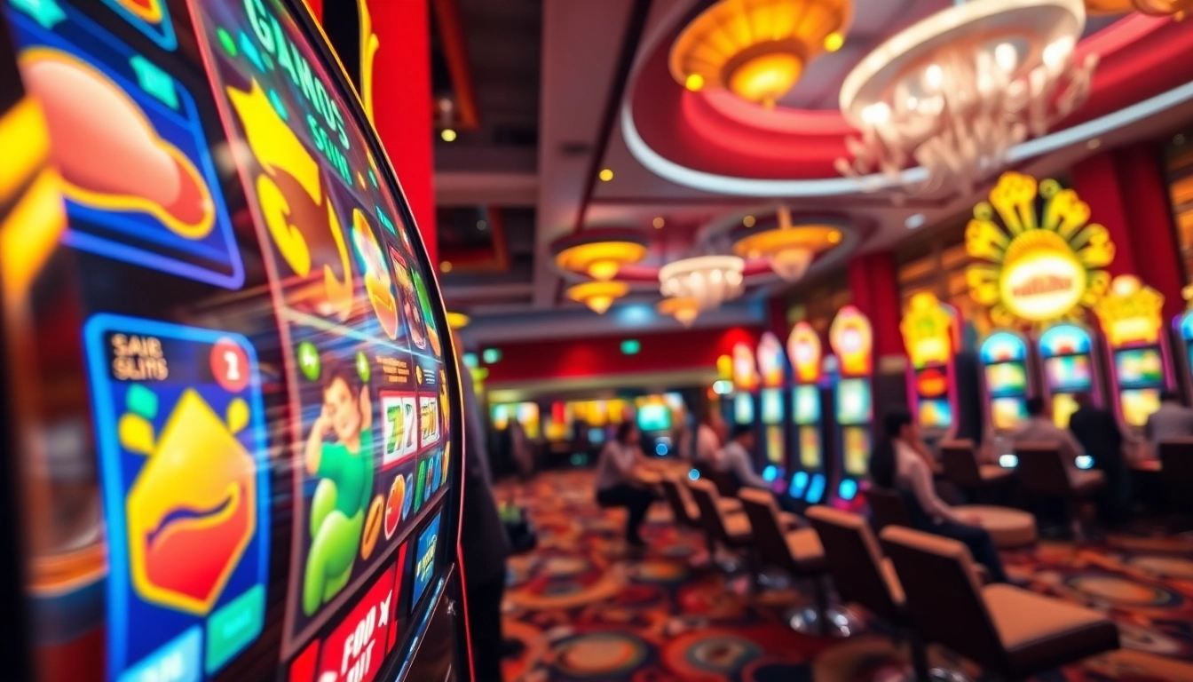 Permainan slot yang menegangkan di situs slot777 dengan grafik menarik dan suasana kasino hidup.