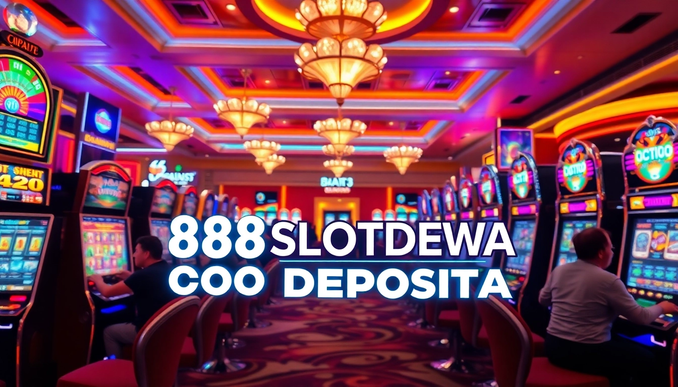Menggoda pelanggan baru untuk 88SLOTDEWA Deposit dengan mesin slot yang berwarna-warni.