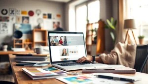 Designing a website in 7 days Essex with a focus on user experience in a creative office.