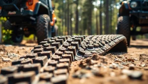 Recovery Tracks displaying durability and grip in an outdoor setting for off-road enthusiasts.