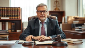 Personal Injury Lawyer in Grand Junction consulting with clients in a professional office.