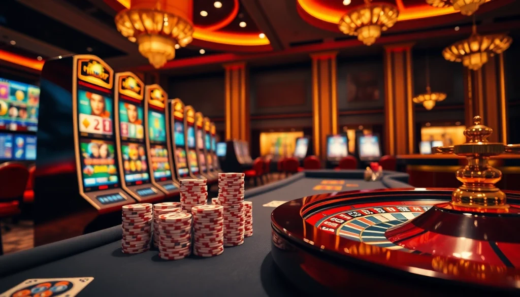 Play your favorite games at hoki77 with vibrant slot machines and an exciting casino ambiance.