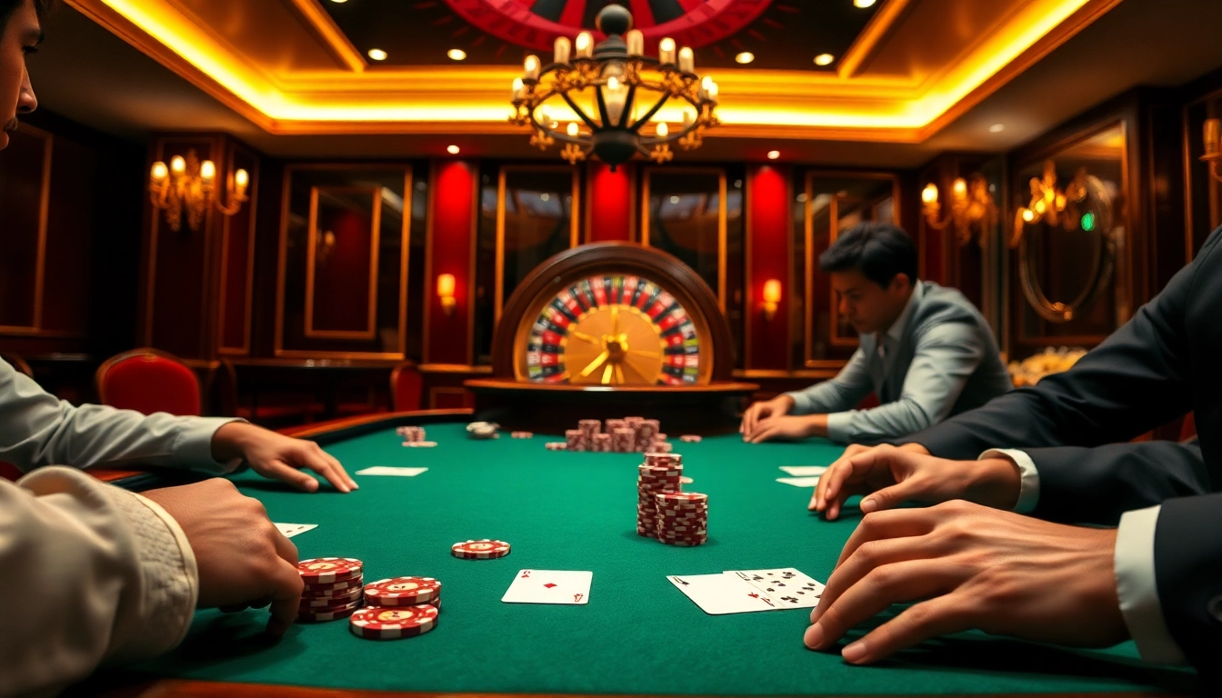 Terlibat dengan daftar idn poker di meja kasino profesional yang dipenuhi dengan chip dan kartu poker yang berwarna-warni.