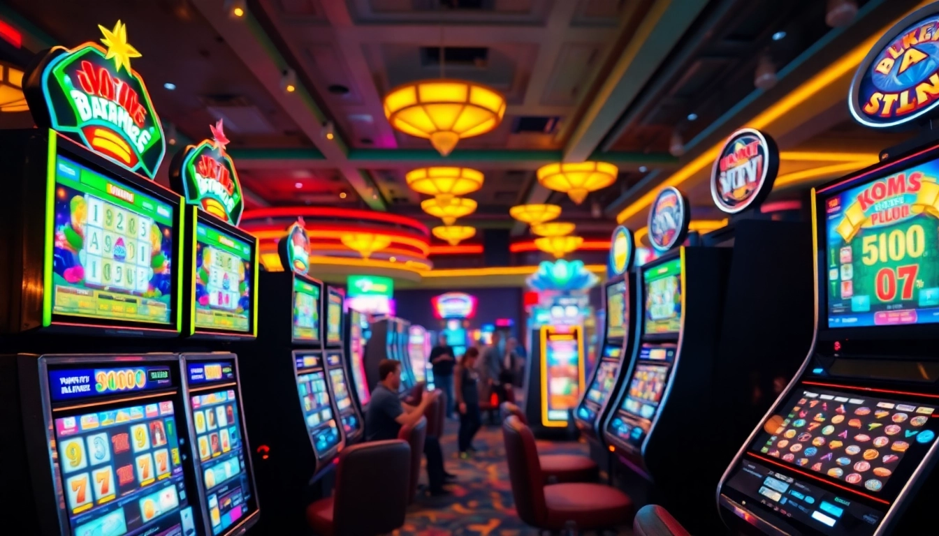 Menangkan permainan slot777 dengan mesin slot yang berwarna-warni dan menarik di kasino.