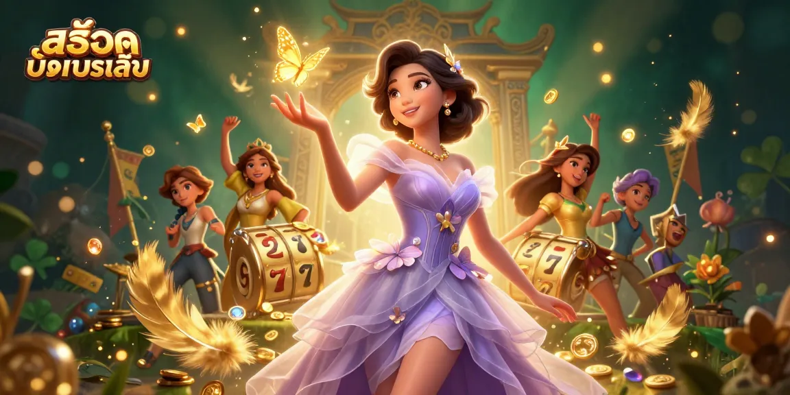 Experience สล็อตทดลองเล่น in a vibrant casino scene with stunning visuals and dynamic elements.