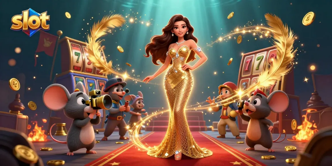 Spin colorful slot reels with vibrant characters in an immersive casino-themed scene.