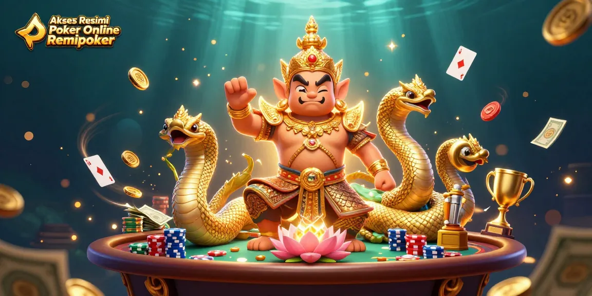 Engage with Akses Resmi Poker Online Remipoker featuring vibrant characters and dynamic poker action.