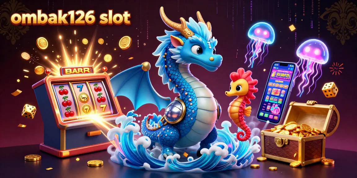 Spin the ombak126 slot for thrilling jackpots with a dazzling underwater scene full of action!